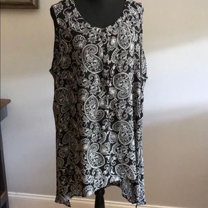 EUC Spense Paisley long Flowy top 2x